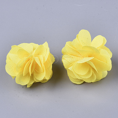 Polyester Fabric Flowers FIND-R076-02P-1