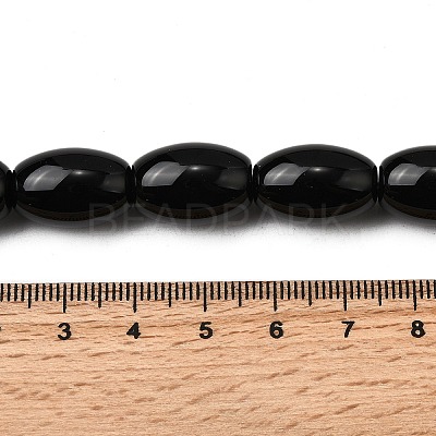 Natural Black Onyx Beads Strands G-F801-F02-04-1