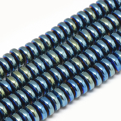 Electroplate Non-magnetic Synthetic Hematite Beads Strands G-T061-42A-1