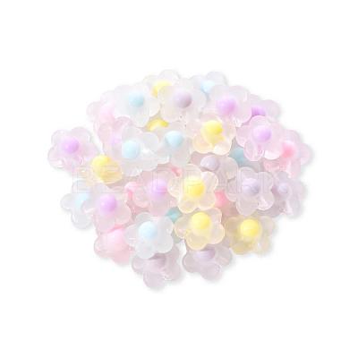 50Pcs 5 Colors Transparent Acrylic Beads TACR-CC0001-03-1