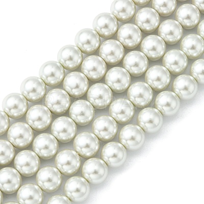 Eco-Friendly Dyed Glass Pearl Round Beads Strands X-HY-A002-10mm-RB009-1