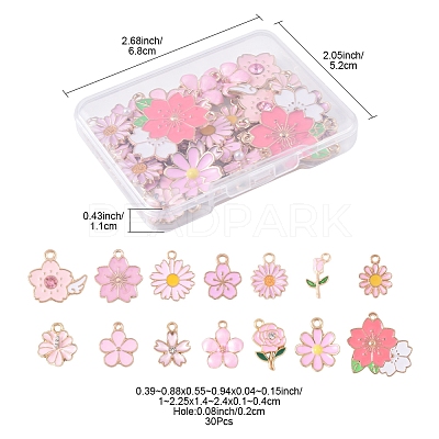 Alloy Enamel Pendants FIND-FS0003-97-1
