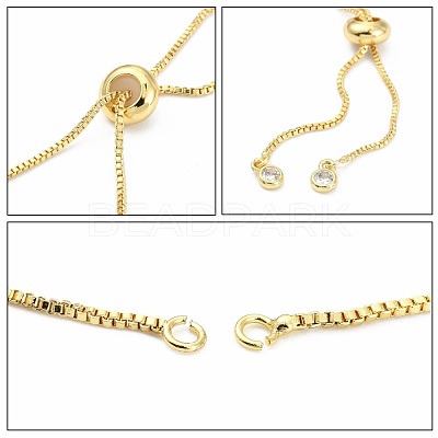 Rack Plating Brass Chain Bracelet Making KK-A142-017G-1