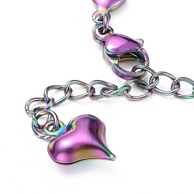 Rainbow Color 304 Stainless Steel Bracelet Making STAS-L248-009M-1