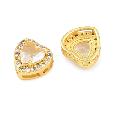 Brass Pave Cubic Zirconia Beads CU-CBA3D67-08G-05-1