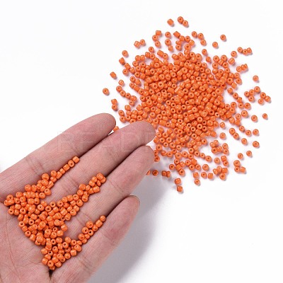 Baking Paint Glass Seed Beads SEED-S003-K4-1