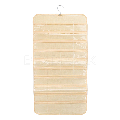 Transparent PVC Double Face Non-Woven Fabrics Jewelry Hanging Display Rolls with Hook ODIS-WH0017-095B-1