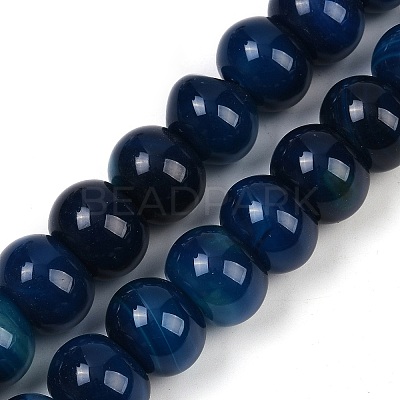 Dyed Natural Agate Beads Strands G-U030-A01-01-1