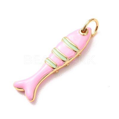 Brass with Enamel Pendants LS-KK-CBA2F11-03G-02-1