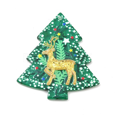 Christmas Acrylic Pendants OACR-D317-01A-1