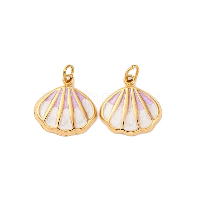 304 Stainless Steel Enamel Charms STAS-U061-04G-1