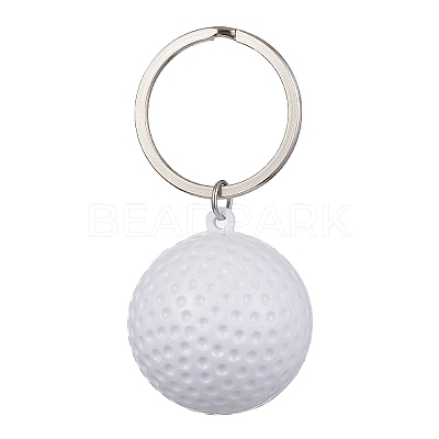 ABS Plastic Sports Ball Theme Pendants Keychains KEYC-JKC00659-03-1