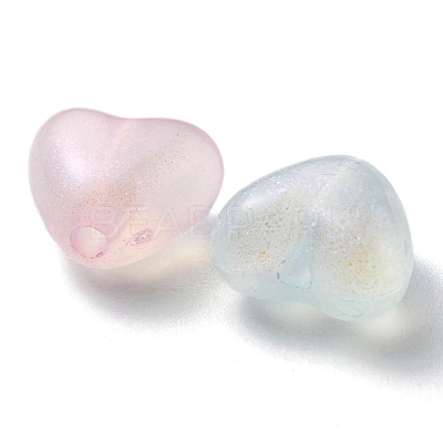 Rainbow Iridescent Plating Acrylic Beads MACR-YW0002-21-1