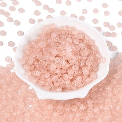 Imitation Jade Glass Seed Beads SEED-Q042-01A-C02-1