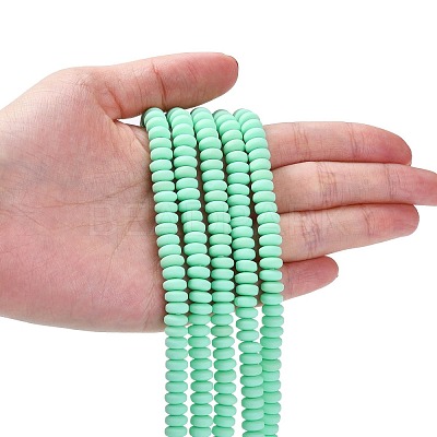Handmade Polymer Clay Beads Strands CLAY-N008-008P-1