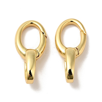 Brass Spring Gate Rings X-KK-J301-04G-1