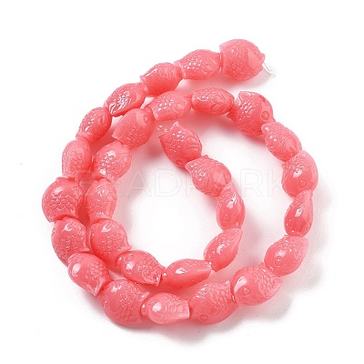 Synthetic Coral Carved Beads Strands CORA-C003-13B-05-1