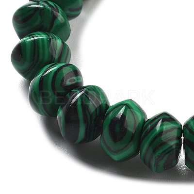 Synthetic Malachite Beads Strands G-P559-A04-01-1