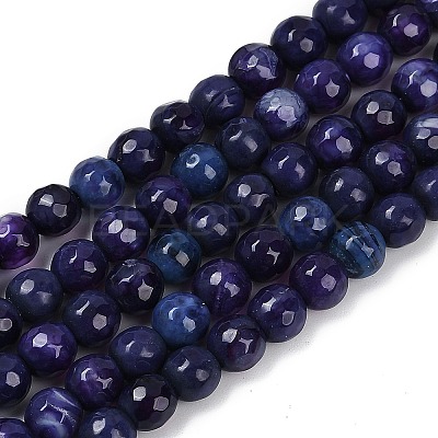 Natural Fire Crackle Agate Beads Strands G-C082-A01-34-1
