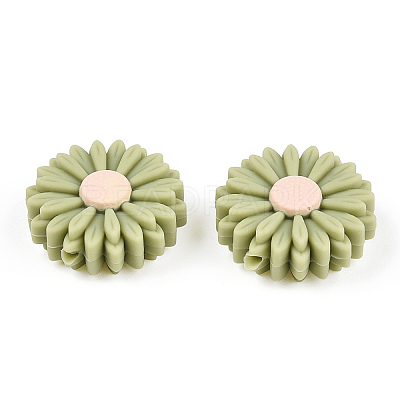 Food Grade Eco-Friendly Silicone Focal Beads SIL-F002-14F-1