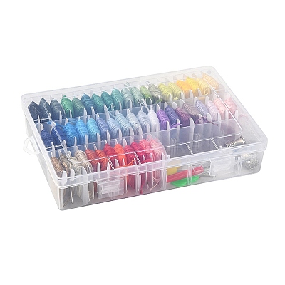 50 Colors Polyester Embroidery Threads Kits DIY-YW0002-05-1
