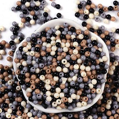 Opaque Acrylic Beads OACR-H118-07B-02-1