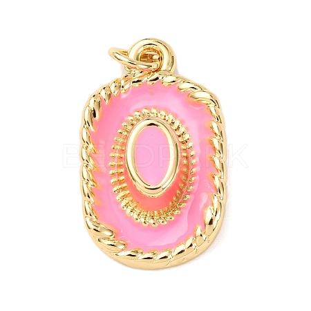 Brass Enamel Pendants KK-K408-66G-03-1
