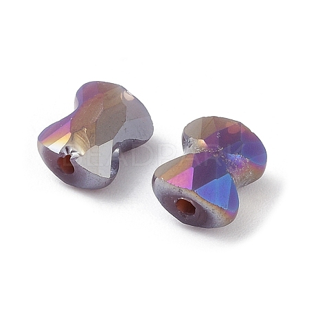 Electroplate Glass Beads GLAA-D016-16C-1