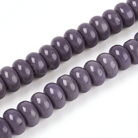 Opaque Solid Color Glass Beads Strands LS-GLAA-ZX008-8mm-18S-1