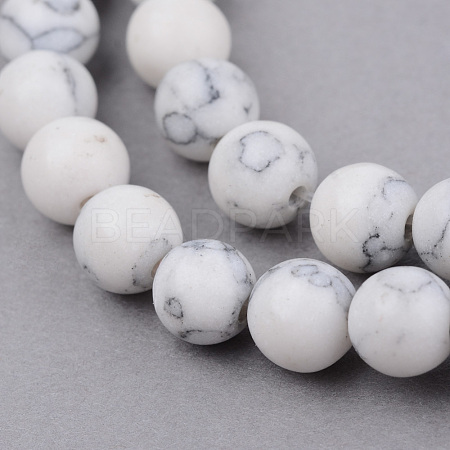 Synthetic Howlite Beads Strands X-G-Q462-4mm-26-1-1