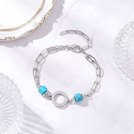 304 Stainless Steel Multi-layered Bracelets BJEW-JB12234-02-1