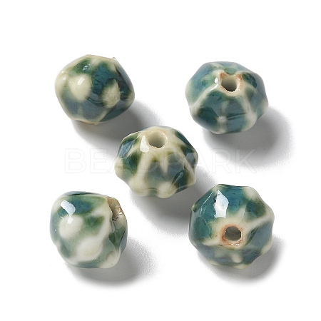 Vintage Porcelain Pumpkin Beads PORC-L080-A16-1