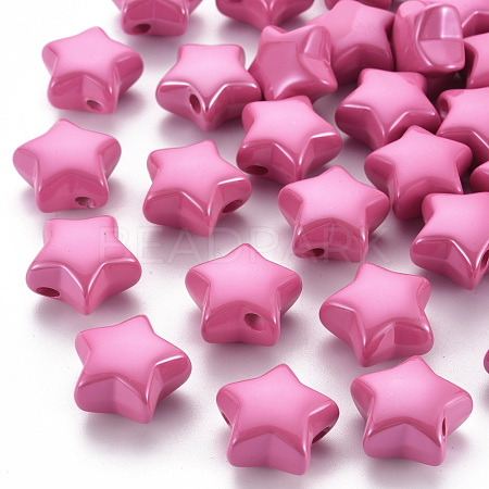Opaque Acrylic Beads MACR-S372-02B-26-1