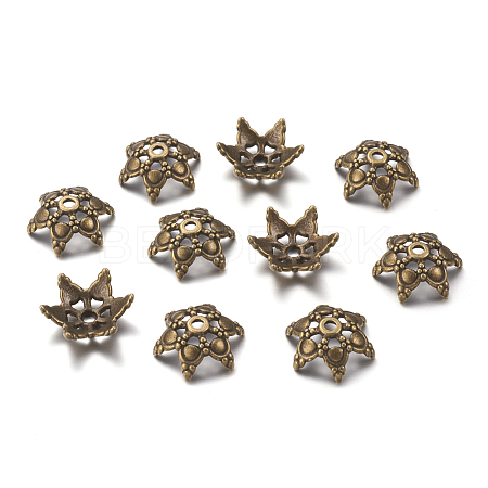 Tibetan Antique Bronze Metal Caps MLF0529Y-1