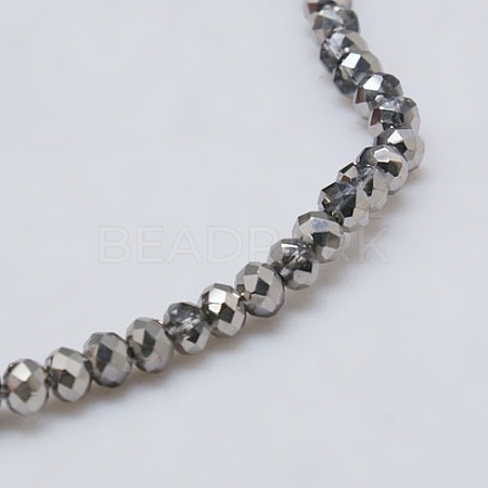 Electroplate Glass Bead Strands EGLA-J047-6x4mm-H27-1