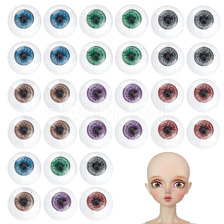 6 Bags 6 Colors Resin Safety Craft Eye DIY-PH0031-24-1