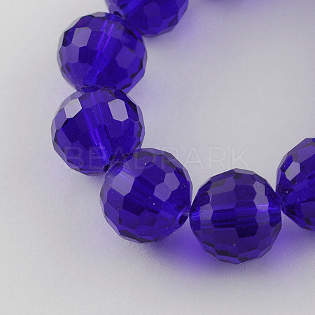 Transparent Glass Bead Strands GLAA-R095-8mm-25-1