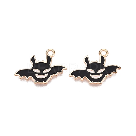 Halloween Theme Alloy Enamel Pendants PALLOY-N176-43-RS-1