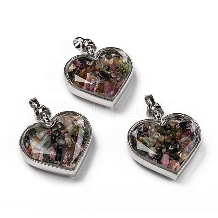 Glass Bottle Pendants G-Z010-02E-1