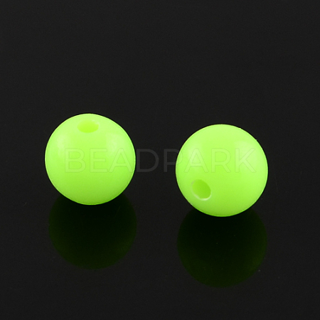Fluorescent Acrylic Beads MACR-R517-8mm-02-1