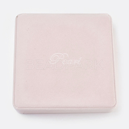 Square Plastic Covered with Velvet Necklace Boxes NDIS-K001-06-1