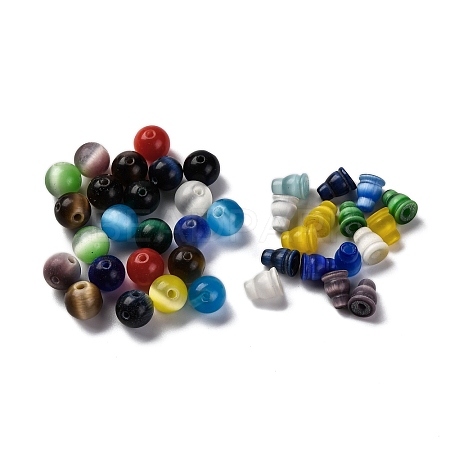 Cat Eye 3 Hole Guru Beads CE-Z002-03-1