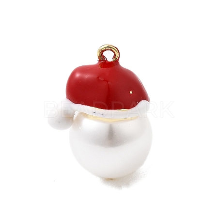 Brass Enamel Pendants KK-L258-10G-1