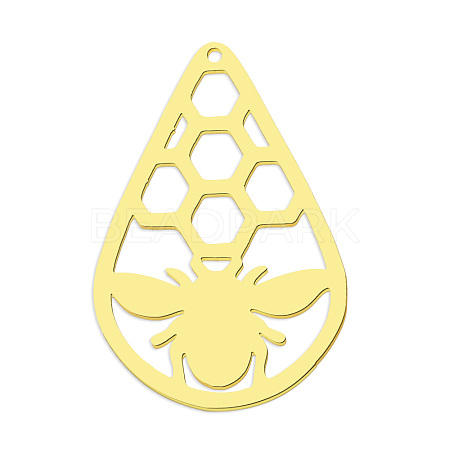 201 Stainless Steel Pendants STAS-S105-LA803-2-1