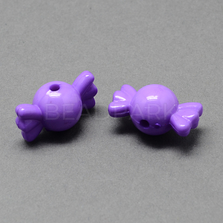 Solid Color Acrylic Beads SACR-R808-02-1