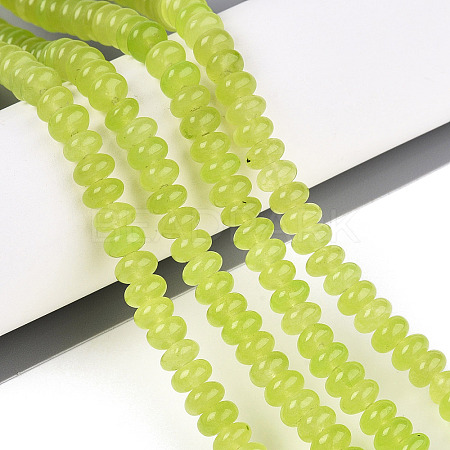 Dyed Natural White Jade Beads Strands X-G-T139-59A-12-1