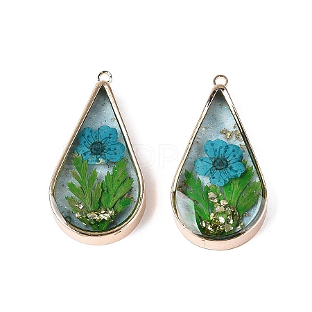 Epoxy Resin Pendants KK-Q082-02KCG-03-1