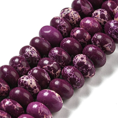 Synthetic Imperial Jasper Dyed Beads Strands G-D077-E01-01E-1