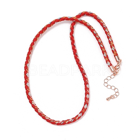 3.5MM Round Nylon Cotton Cord Necklace Making NJEW-C106-03RG-10-1