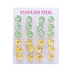 304 Stainless Steel Stud Earrings EJEW-F208-01-2